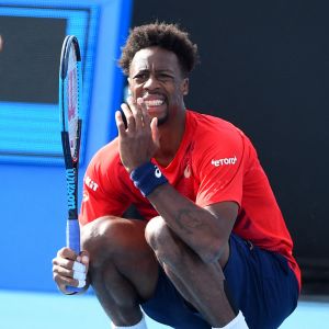 Gaël Monfils lors de l'Open d'Australie à Melbourne.