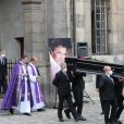 Nicolas Bedos - Sorties - Hommage à Guy Bedos en l'église de Saint-Germain-des-Prés à Paris le 4 juin 2020.   