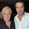 Exclusif - Guy et son fils Nicolas Bedos - Aftershow du spectacle de Guy Bedos "La der des der" a l'Olympia a Paris.