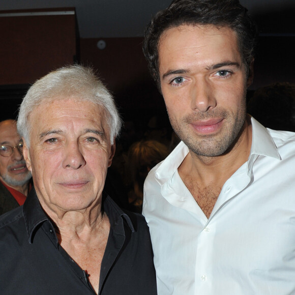 Exclusif - Guy et son fils Nicolas Bedos - Aftershow du spectacle de Guy Bedos "La der des der" a l'Olympia a Paris.