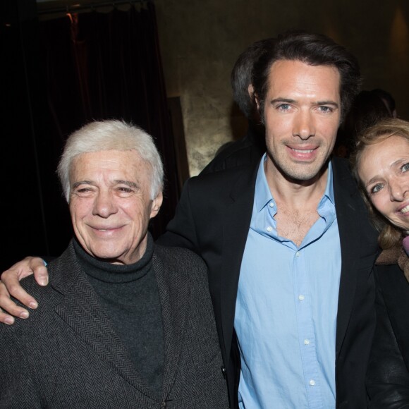 Guy Bedos, sa femme Joe et son fils Nicolas Bedos lors de l'avant-première du film "Monsieur & Madame Andelman" au cinéma Elysées Biarritz à Paris, France, le 6 mars 2017. © Cyril Moreau/Bestimage