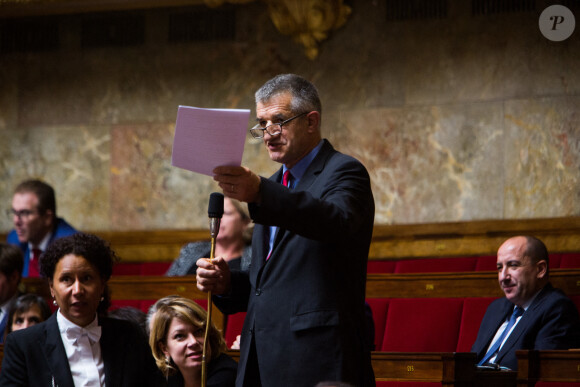 Jean Lassalle à l'Assemblée Nationale. Paris.