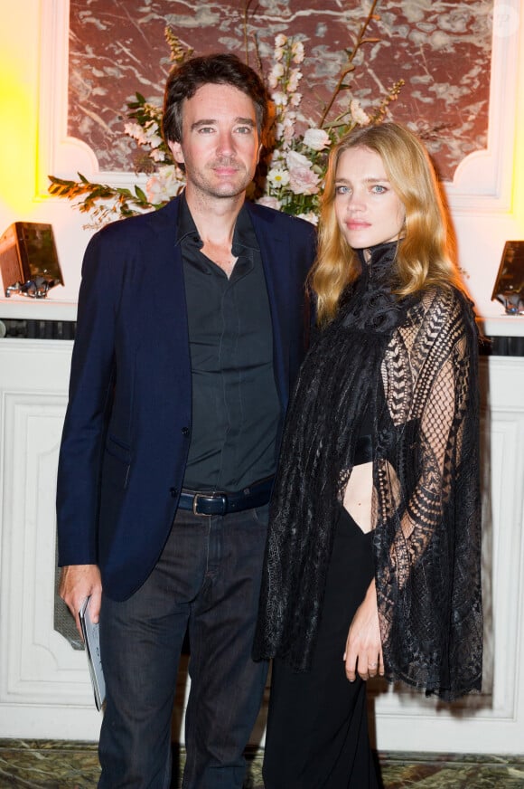Antoine Arnault et sa compagne Natalia Vodianova - Soirée pour les 20 ans de carrière du mannequin MariaCarla Boscono à l'Hotel Marois pendant la fashion week à Paris le 29 septembre 2017 