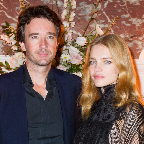 Antoine Arnault et sa compagne Natalia Vodianova - Soirée pour les 20 ans de carrière du mannequin MariaCarla Boscono à l'Hotel Marois pendant la fashion week à Paris le 29 septembre 2017 