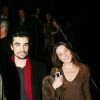 Carla Bruni et Rapahel Enthoven - Avant-première de Fauteuil d'orchestre, à Paris, en février 2006