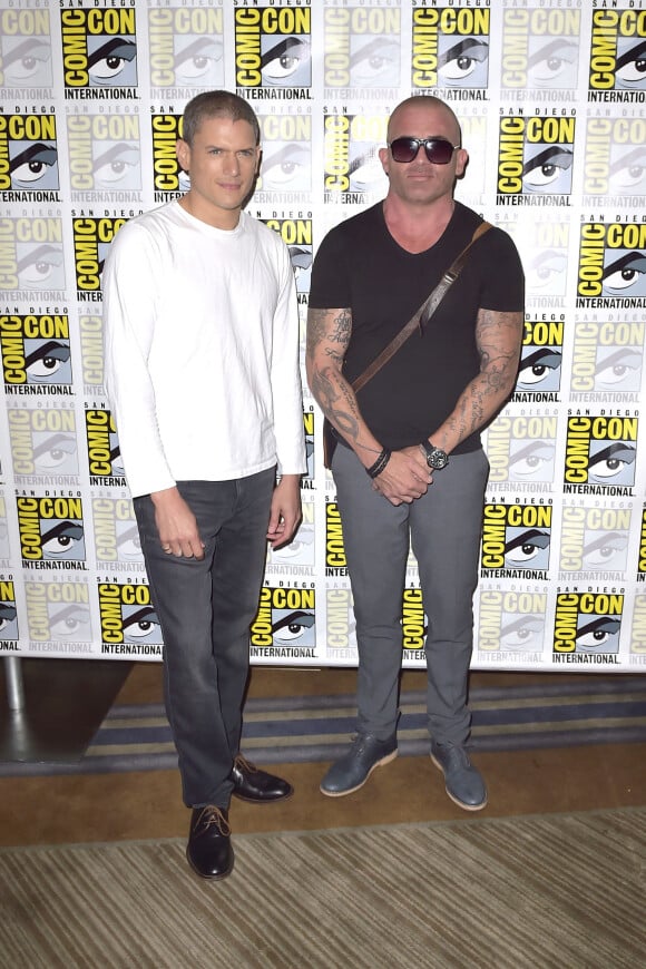 Wentworth Miller et Dominic Purcell - Photocall de la série "Prison Break" lors du Comic Con de San Diego. Le 24 juillet 2016 © Future-Image / Zuma Press / Bestimage
