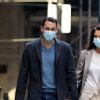 Katie Holmes en sortie avec son compagnon Emilio Vitolo Jr. à New York pendant l'épidémie de coronavirus (Covid-19), le 21 septembre 2020 