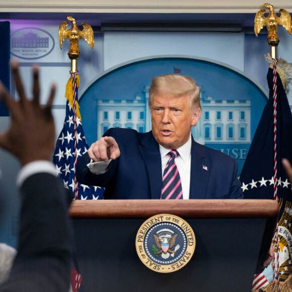 Donald Trump Donald Trump en point presse à la Maison Blanche le 18 septembre 2020.