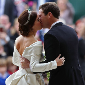 La princesse Eugenie d'York, Jack Brooksbank - Cérémonie de mariage de la princesse Eugenie d'York et Jack Brooksbank en la chapelle Saint-George au château de Windsor le 12 octobre 2018. 