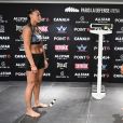 Estelle Yoka Mossely lors de la conférence de presse à la veille des combats "La Conquête – Tony Yoka Vs Johann Duhaupas" et Estelle Yoka-Mossely vs Aurélie Froment à Paris La Défense Arena. Nanterre, le 24 septembre 2020. © JB Autissier / Panoramic / Bestimage