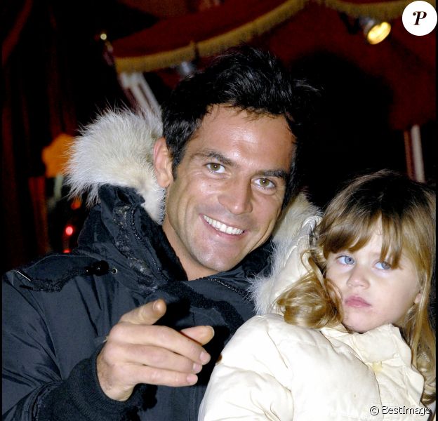 Filip Nikolic et sa fille Sasha- Soirée caritative au cirque Arlette Gruss au profite de l'association "rêves".