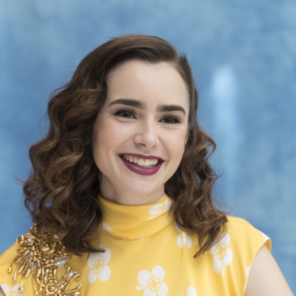 Lily Collins à la conférence de presse de "To The Bone" à l'hôtel Four Seasons de Beverly Hills. Los Angeles, le 30 juin 2017