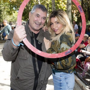 Exclusif - Jean-Marie Bigard et sa femme Lola Marois - Trophée des personnalités au profit de l'association "Make a Wish" au jardin du Luxembourg à Paris le 18 septembre 2019. La fondation Make-A-Wish est une association dont le but est d'exaucer le voeu d'enfants âgés de deux ans et demi à dix-sept ans qui sont ou ont été gravement malades. © Jack Tribeca/Bestimage