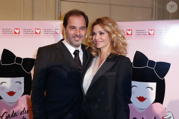 Ingrid Chauvin et son mari Thierry Peythieu - Gala du Coeur donné au profit de l'association Mécénat Chirurgie Cardiaque, avec un récital du pianiste Miroslav Kultyshev à la Salle Gaveau à Paris le 30 janvier 2017. © Philippe Doignon/Bestimage