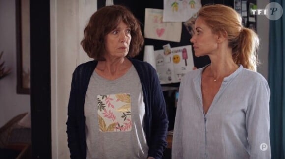 Ingrid Chauvin et Arièle Semenoff dans la série "Demain nous appartient" sur TF1.