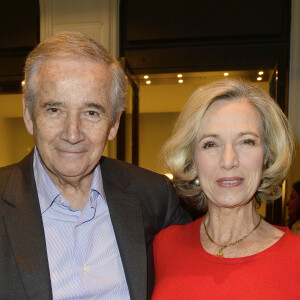 Alain Doutey et sa femme Ariele Séménoff - Vernissage de l'exposition des photographies de Mireille Darc chez Artcurial à Paris le 21 janvier 2016. © Coadic Guirec/Bestimage