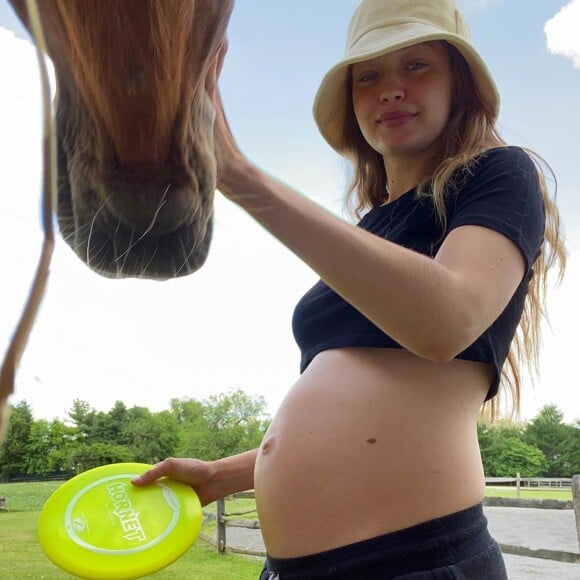 Gigi Hadid enceinte sur Instagram, septembre 2020.
