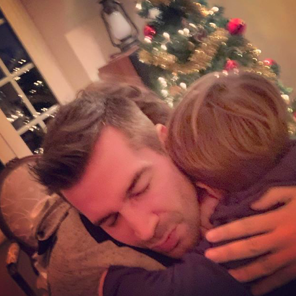 Mathieu Johann et ses enfants, sur Instagram le 25 décembre 2019.