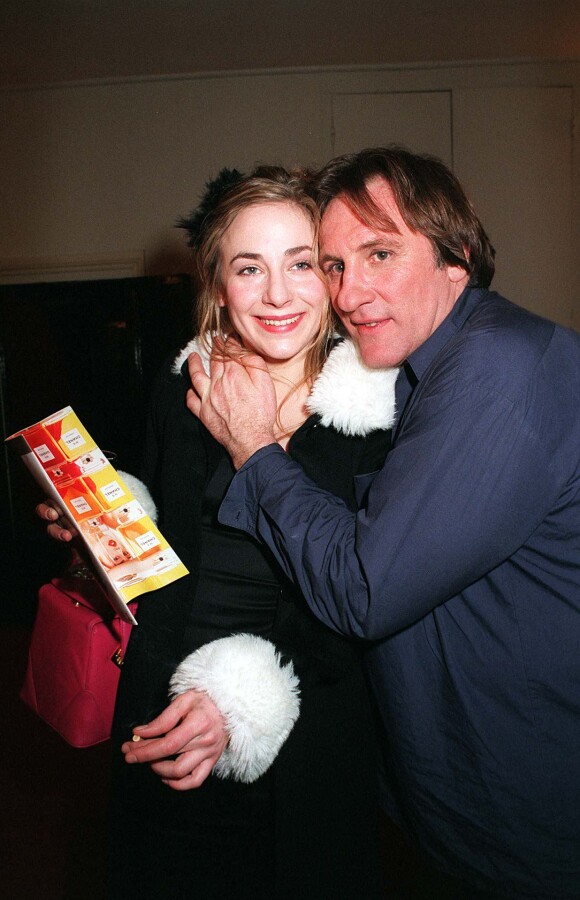 Gérard Depardieu et sa fille Julie à Paris en 1999.