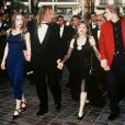 Gérard Depardieu, son épouse Elisabeth Guignot, leur fille Julie et leur fils Guillaume au Festival de Cannes en 1992.