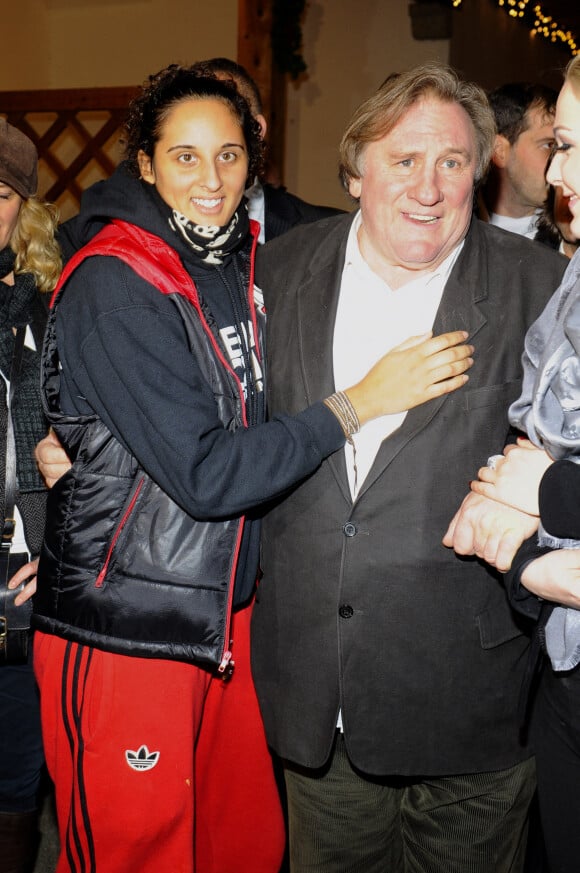 Gerard Depardieu et sa fille Roxane - Gerard Depardieu assiste a l'ouverture du marche de Noel "Gut Aiderbichl" en Henndorf en Autriche le 14 novembre 2013.