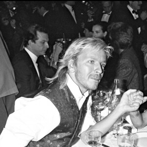 Archives- Renaud et son épouse Dominique aux Victoires de la musique. 