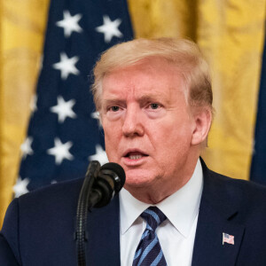 Le président Donald Trump lors d'une intervention sur la protection des séniors contre le coronavirus (COVID19) à la Maison Blanche le 30 avril 2020. 