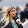 Marion Bartoli, enceinte, lors des internationaux de tennis de Roland Garros à Paris, octobre 2020.