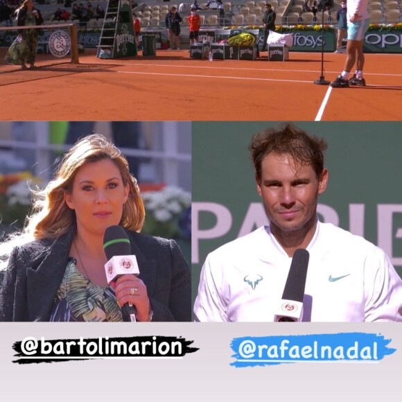 Marion Bartoli et son mari à Roland Garros.