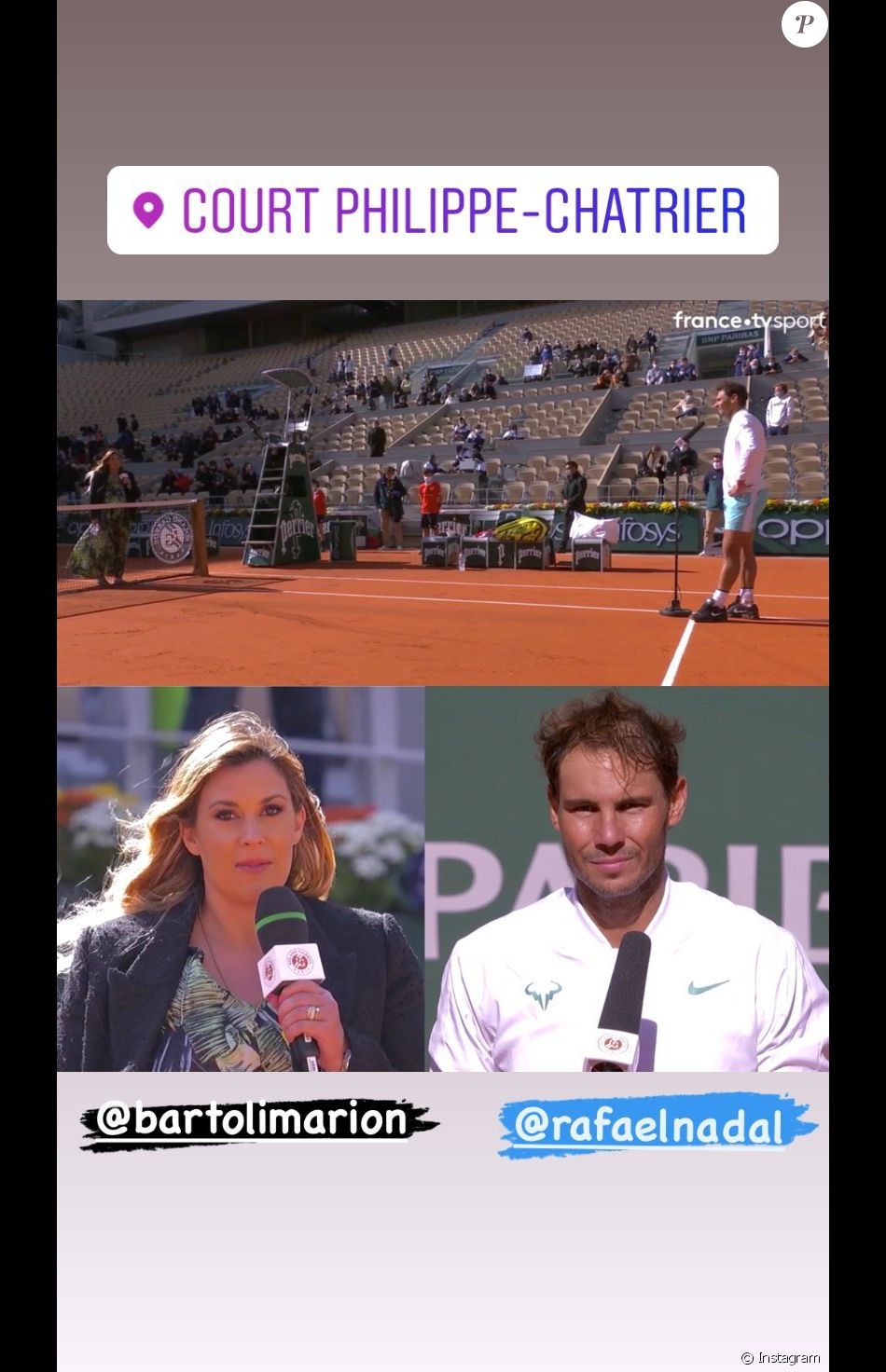 Marion Bartoli Et Son Mari à Roland Garros. - Purepeople