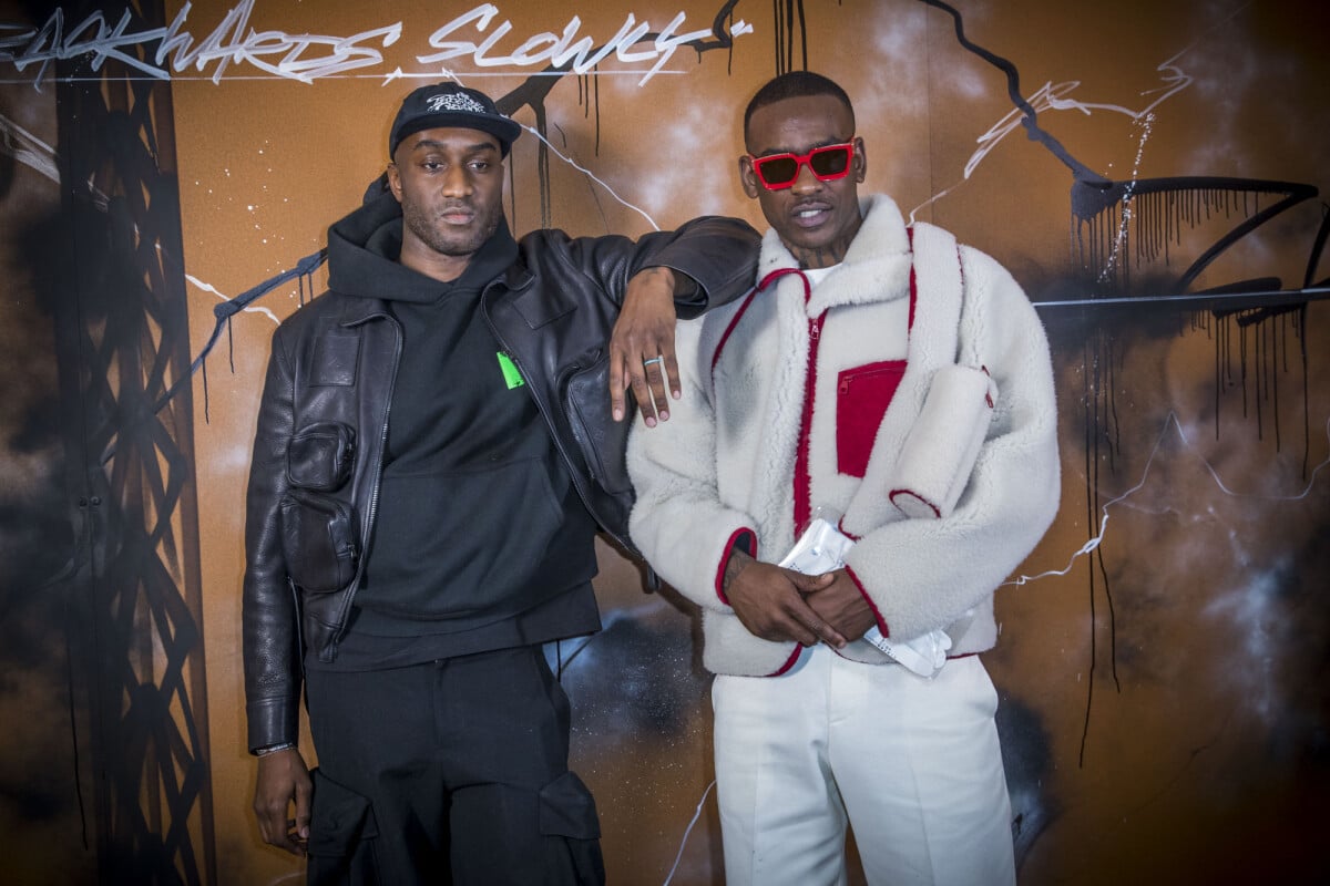 Stylist Virgil Abloh and rapper Skepta pose after the Louis Vuitton News  Photo - Getty Images