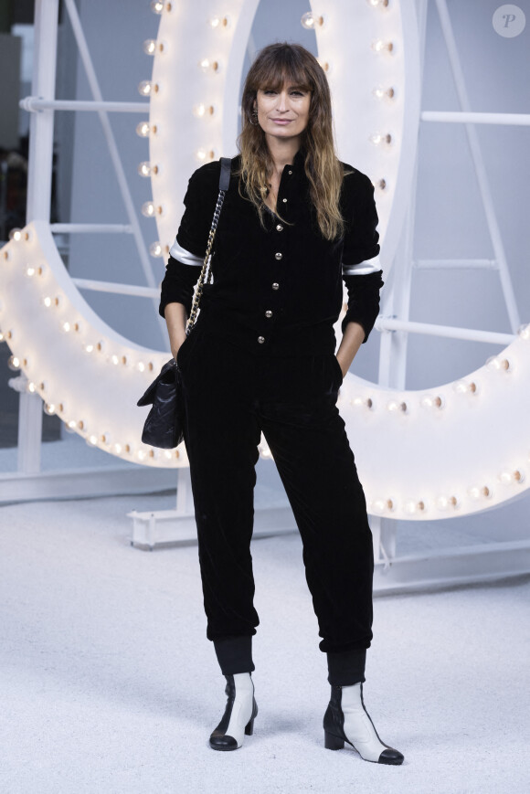 Caroline de Maigret - Photocall du défilé de mode prêt-à-porter printemps-été 2021 "Chanel" au Grand Palais à Paris. Le 6 octobre 2020. © Olivier Borde / Bestimage