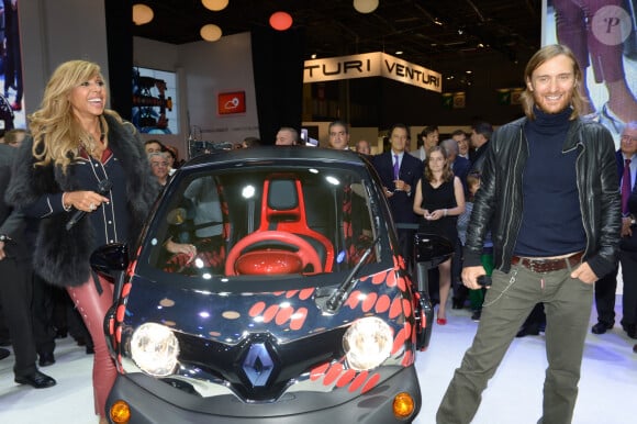 David et Cathy Guetta - Archives - Présentation de la nouvelle Renault Twizy by Cathy & David Guetta au salon mondial de l' auto 2012 Paris, le 27 décembre 2013