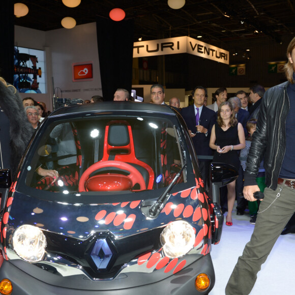 David et Cathy Guetta - Archives - Présentation de la nouvelle Renault Twizy by Cathy & David Guetta au salon mondial de l' auto 2012 Paris, le 27 décembre 2013