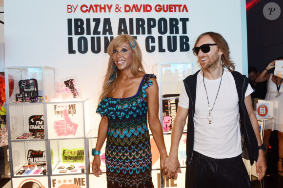 David et Cathy Guetta à Ibiza, en 2012
