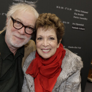 Catherine Laborde et son mari Thomas Stern - Salon du livre de Paris le 16 mars 2019. © Cédric Perrin/Bestimage