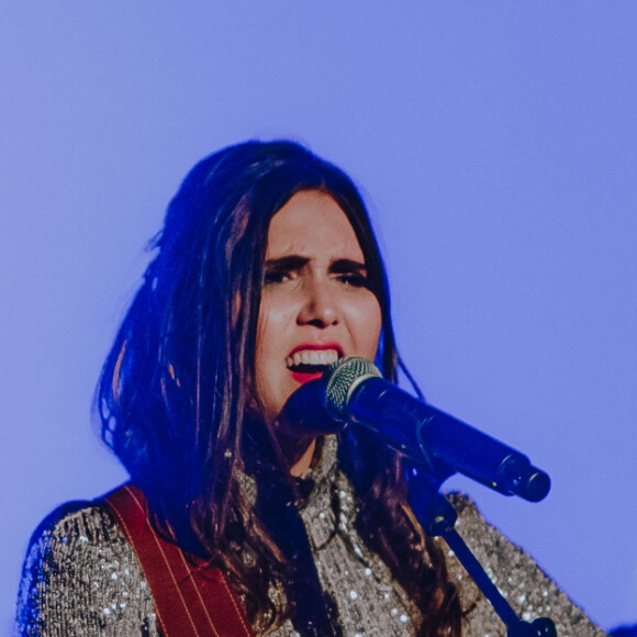 Exclusif - Joyce Jonathan fête ses dix ans de carrière avec un concert à "La Cigale" à Paris, le 14 octobre 2019. © Alexandre Fumeron/Bestimage