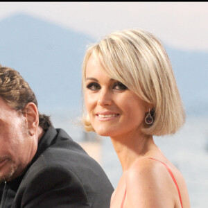 Laeticia Hallyday et Johnny au Festival de Cannes 2009