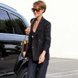 Laeticia Hallyday est allée faire du shopping à Beverly Hills le 21 février 2012.