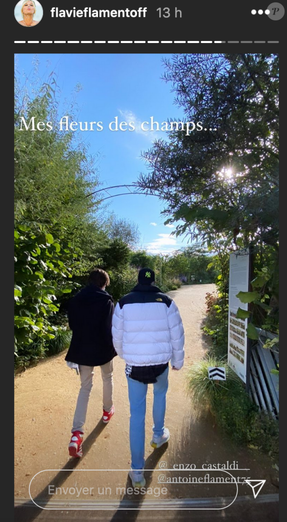 Flavie Flament passe le week-end avec ses fils, Antoine et Enzo - Instagram, 11 octobre 2020
