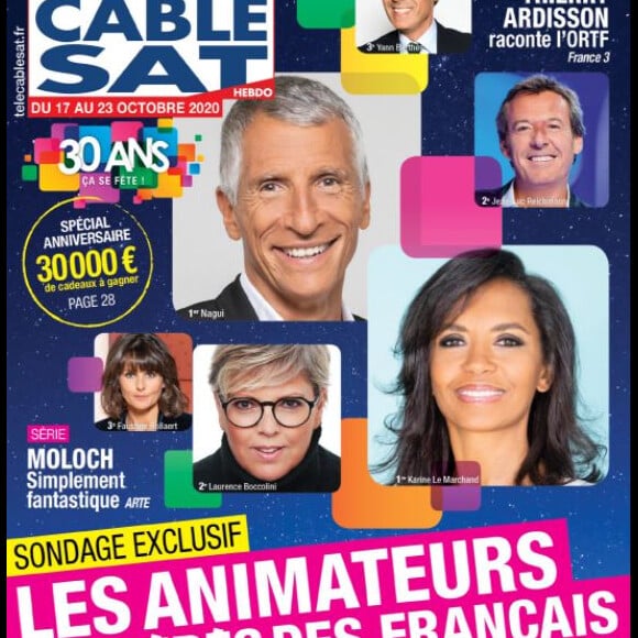 Couverture du magazine "Télé Câble Sat" du 12 octobre 2020