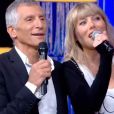 Mélanie Page fait une surprise à Nagui dans "N'oubliez pas les paroles", sur France 2