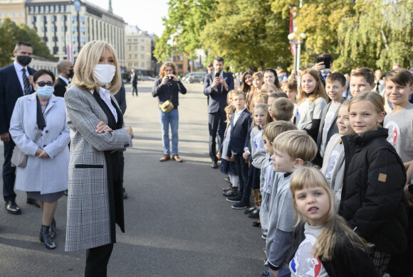 Brigitte Macron à Riga le 30 septembre 2020