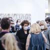 Roselyne Bachelot et Brigitte Macron en visite à l'exposition Art Paris 2020 au Grand Palais à Paris le 12 septembre 2020
