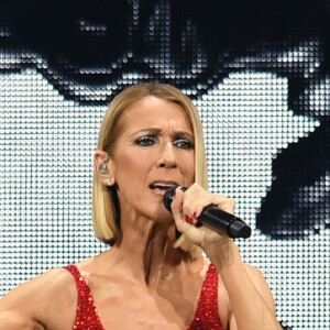 Céline Dion en concert à l'American Airlines Arena dans le cadre de sa tournée "Courage World Tour" à Miami, le 17 janvier 2020.