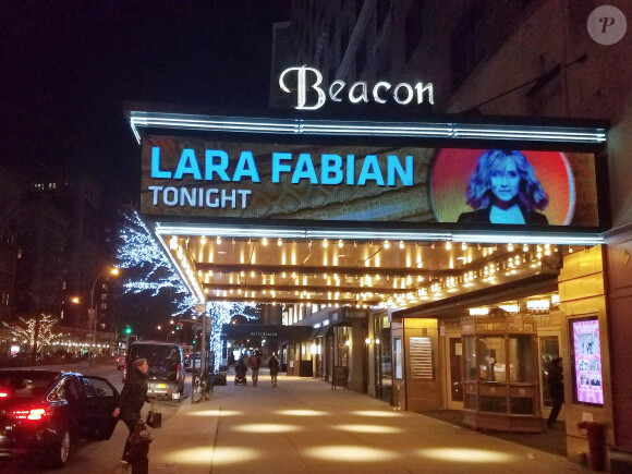 Lara Fabian en concert au Beacon Theatre à New York, dans le cadre de sa tournée "Camouflage World Tour 2018", le 5 février 2018. © Charles Guerin/Bestimage USA 
