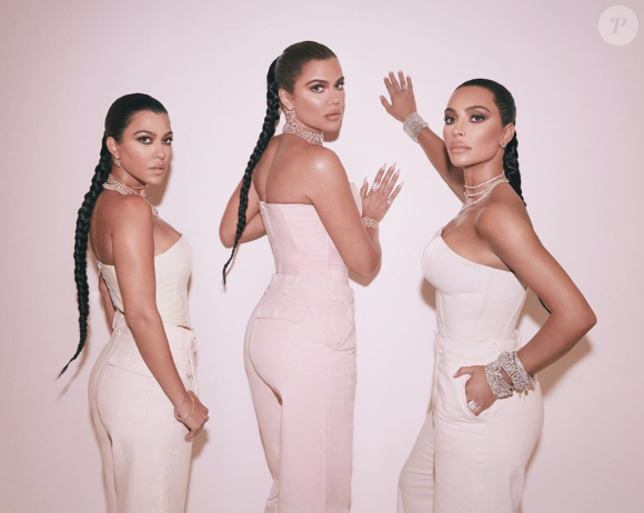 Kourtney, Khloé et Kim Kardashian. Novembre 2019.
