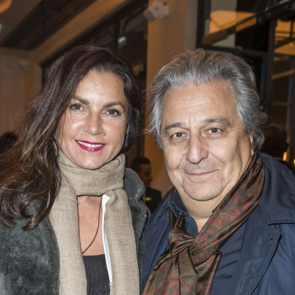 Exclusif - Prix spécial - Christian Clavier et sa femme Isabelle de Araujo - People au spectacle "Peau d'âne" lors de la réouverture du théâtre Marigny à Paris le 22 novembre 2018. © Olivier Borde - Cyril Moreau / Bestimage 