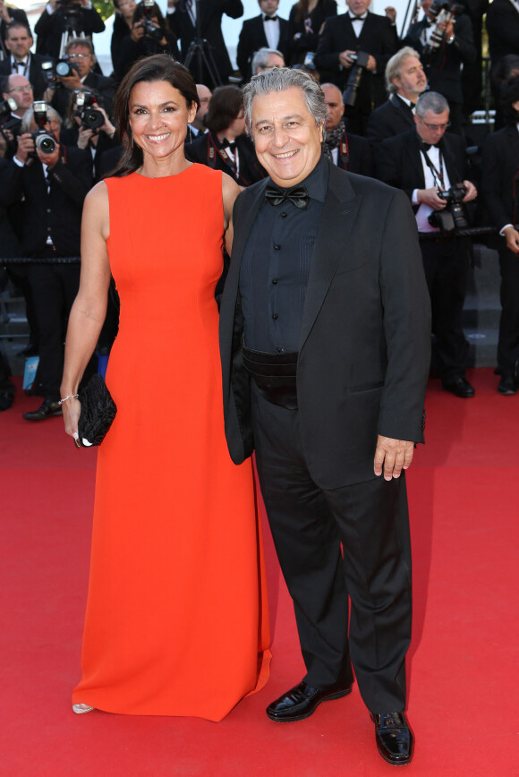 Isabelle de Araujo et Christian Clavier - Montee des marches du film "The Immigrant" lors du 66eme festival du film de Cannes. Le 24 mai 2013 