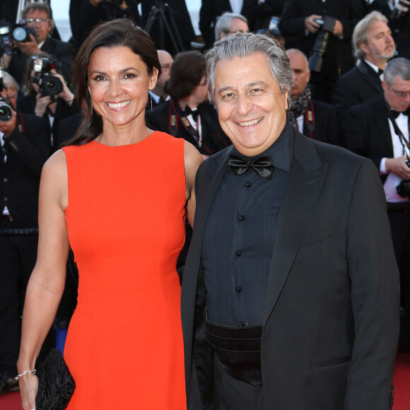 Isabelle de Araujo et Christian Clavier - Montee des marches du film "The Immigrant" lors du 66eme festival du film de Cannes. Le 24 mai 2013 